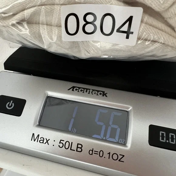 OAT New York High Rise Wide Leg Crop Pant Size 30 Stretch Cotton Natural Beige - Picture 12 of 12